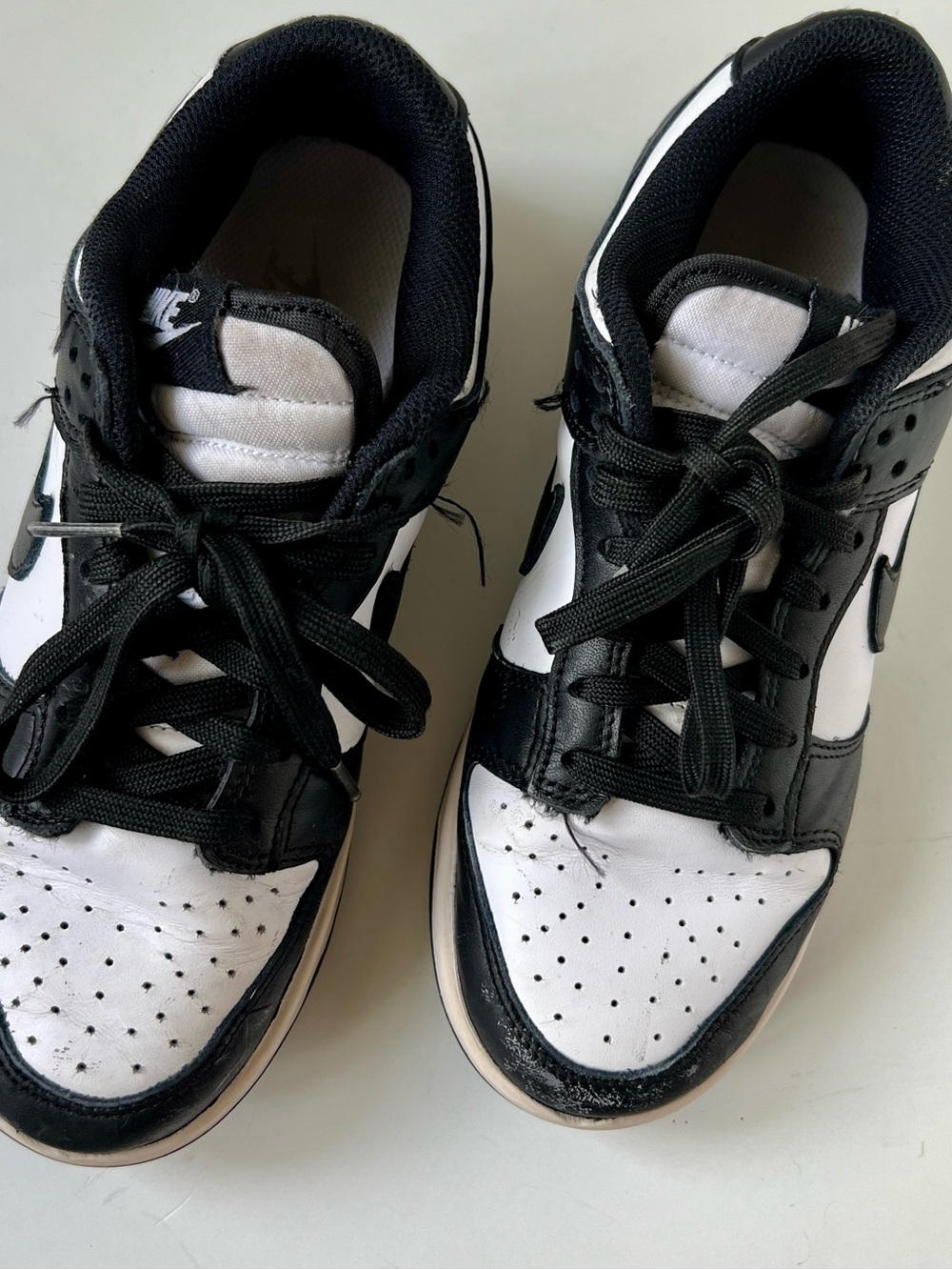 Nike Black and White Women's Low-Top Sneakers
